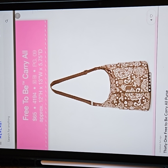 Thirty-one Free To Be Carry All purse - Picture 2 of 2